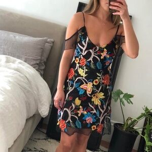 Missguided Premium Embroidered Mini Dress